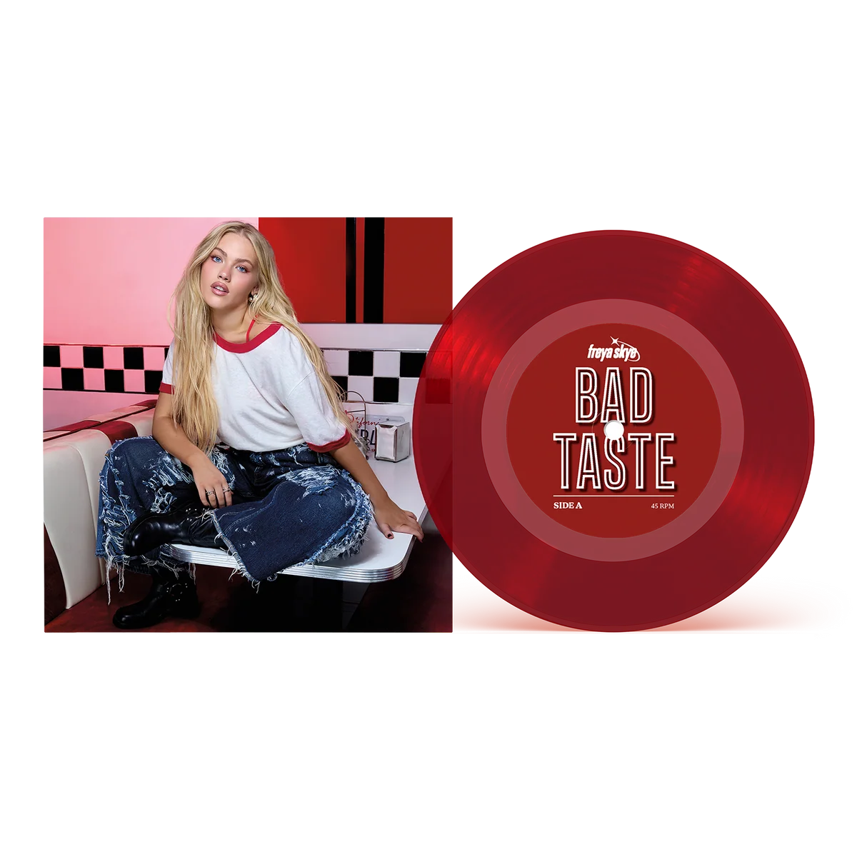 Freya Skye - bad taste 7" Vinyl (Translucent Red)