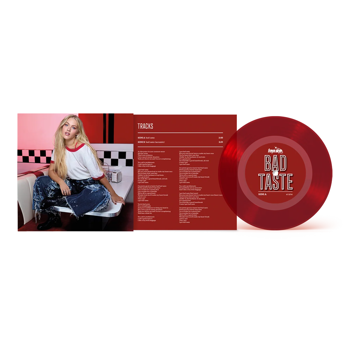 Freya Skye - bad taste 7" Vinyl (Translucent Red)