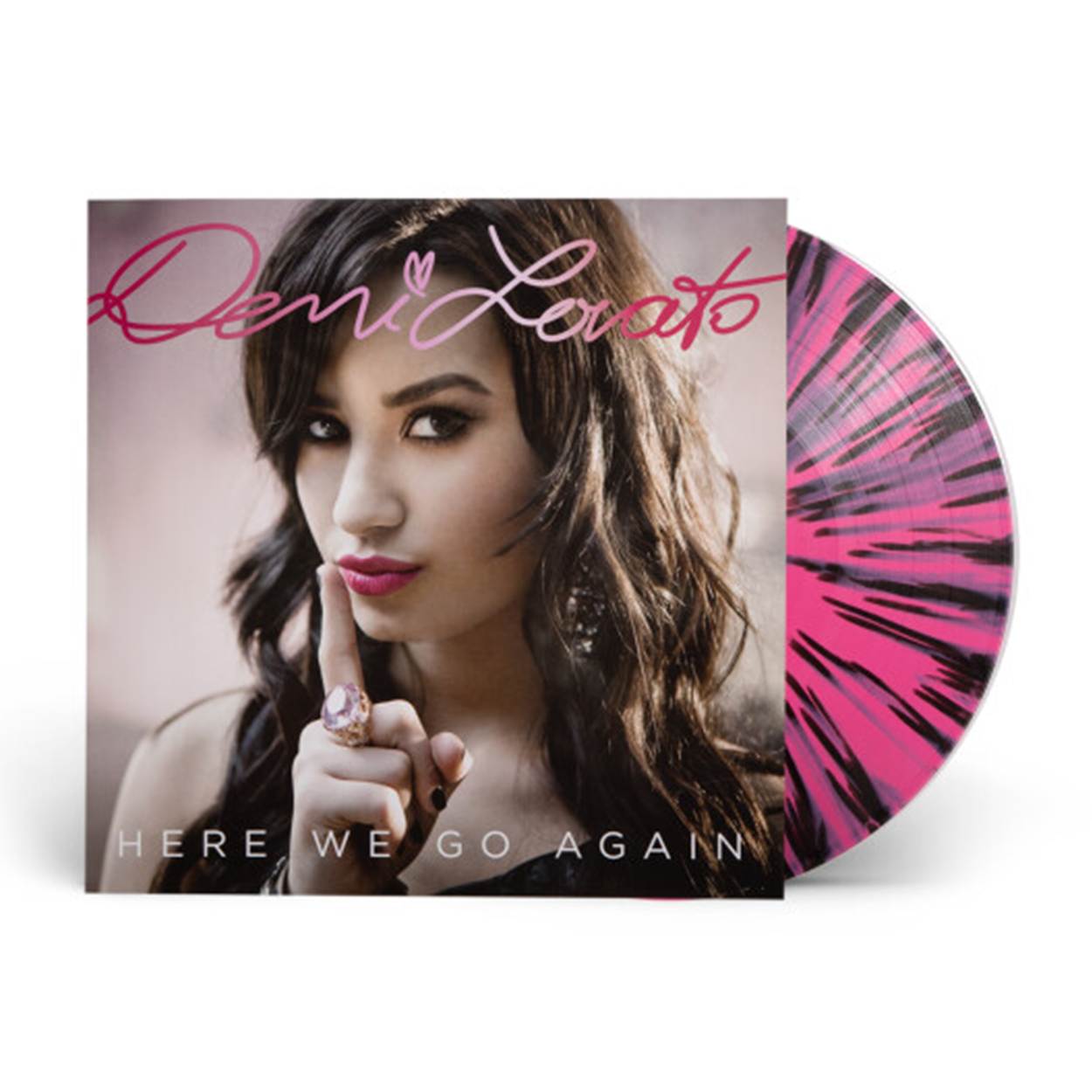 Demi Lovato - Here We Go Again: Pink & Black Splatter Vinyl LP