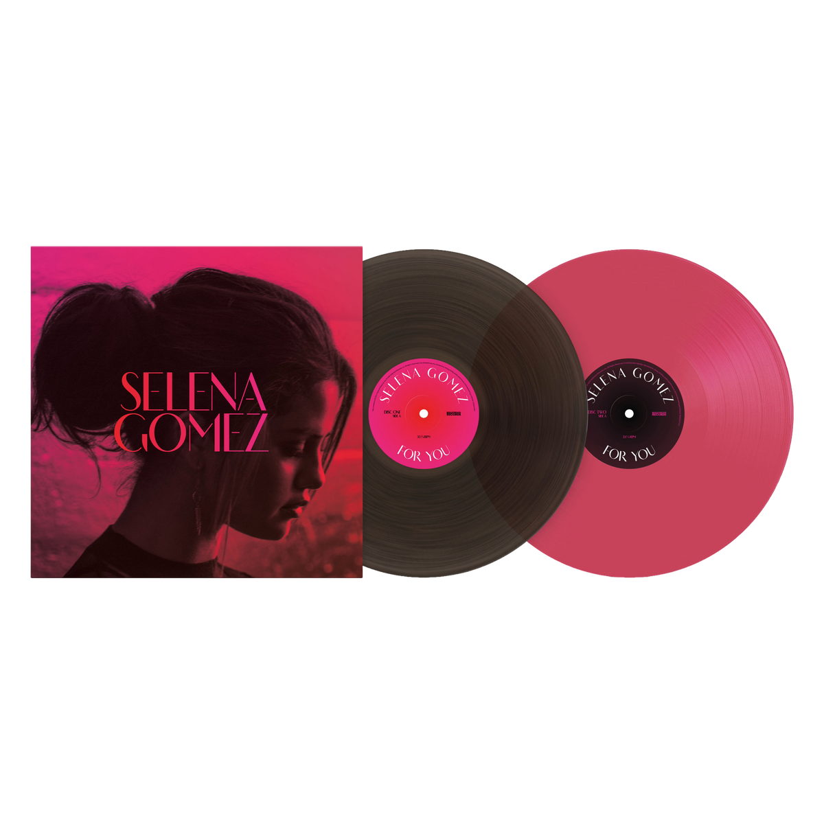 Selena Gomez - For You: Pink and Translucent Black Vinyl 2LP