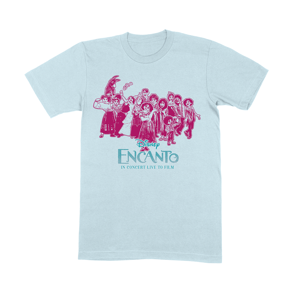 Disney - Disney Encanto - Live In Concert - Sky Blue 'Stamp' Kids T-Shirt