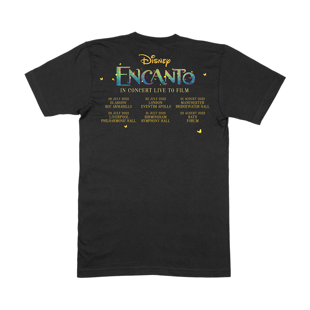 Disney - Disney Encanto - Live In Concert - Black ' Tour' T-Shirt