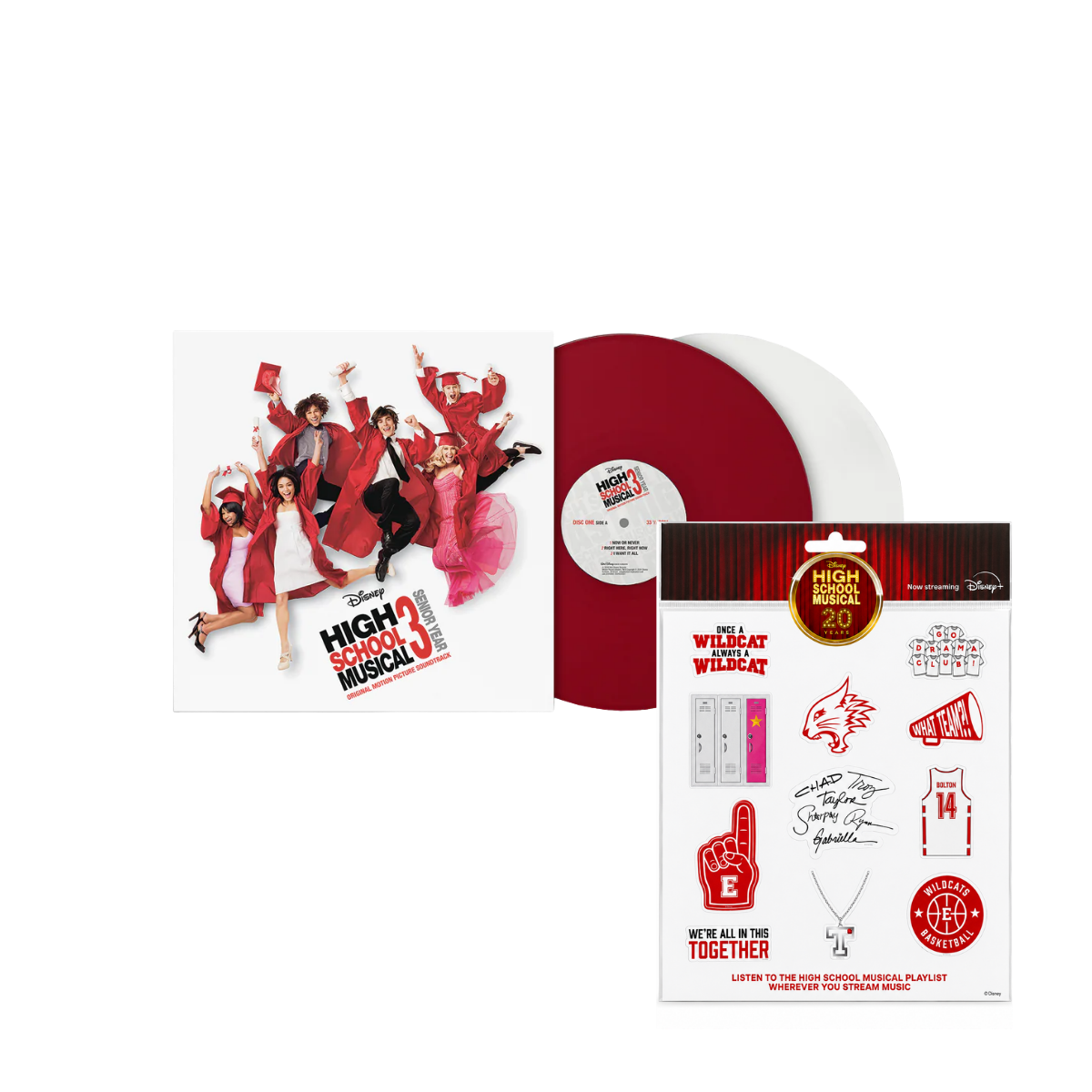 High School Musical 3 - Senior Year: Red and White Vinyl 2LP + Free Stickers