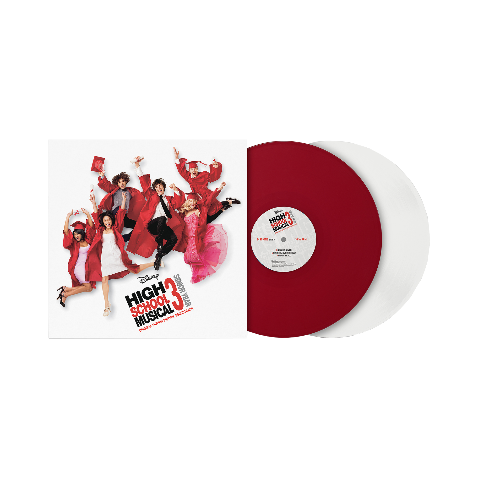 High School Musical Cast, Disney - High School Musical 3 - Senior Year: Red and White Vinyl 2LP