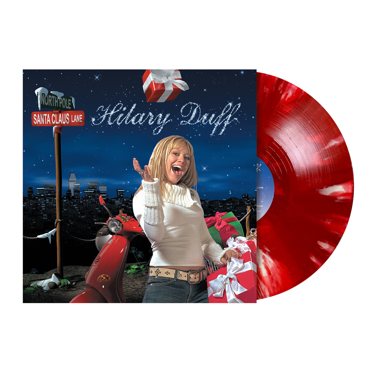 Hilary Duff - Santa Claus Lane: Red & White Splatter Vinyl LP