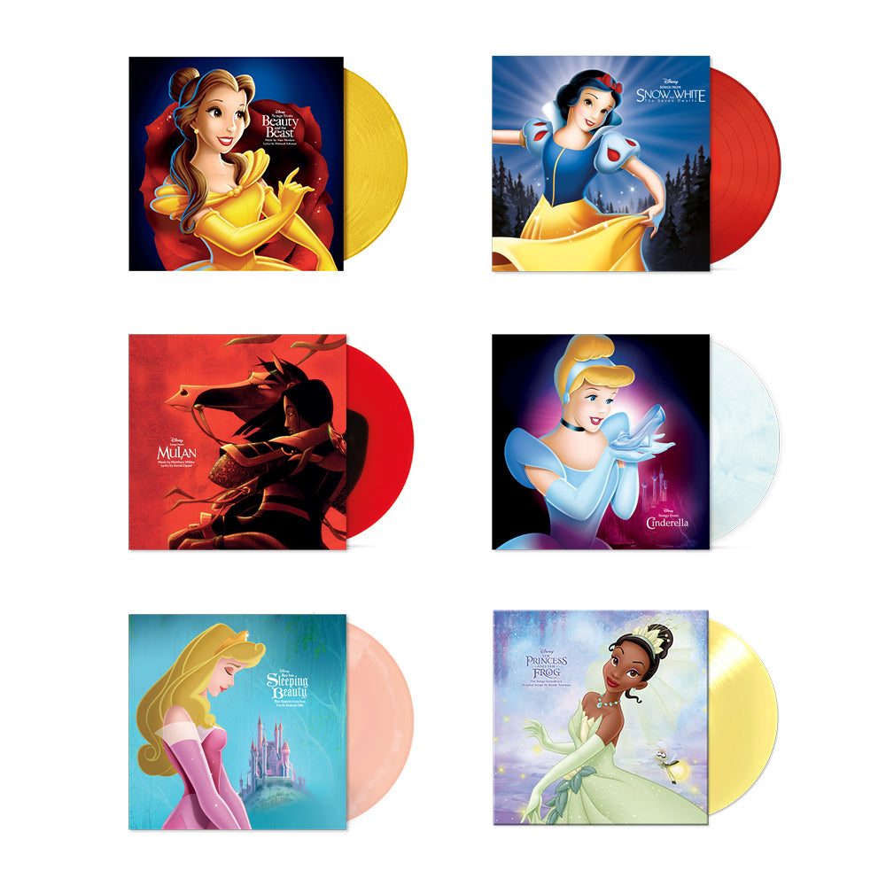 Disney Princess Coloured Vinyl Bundle