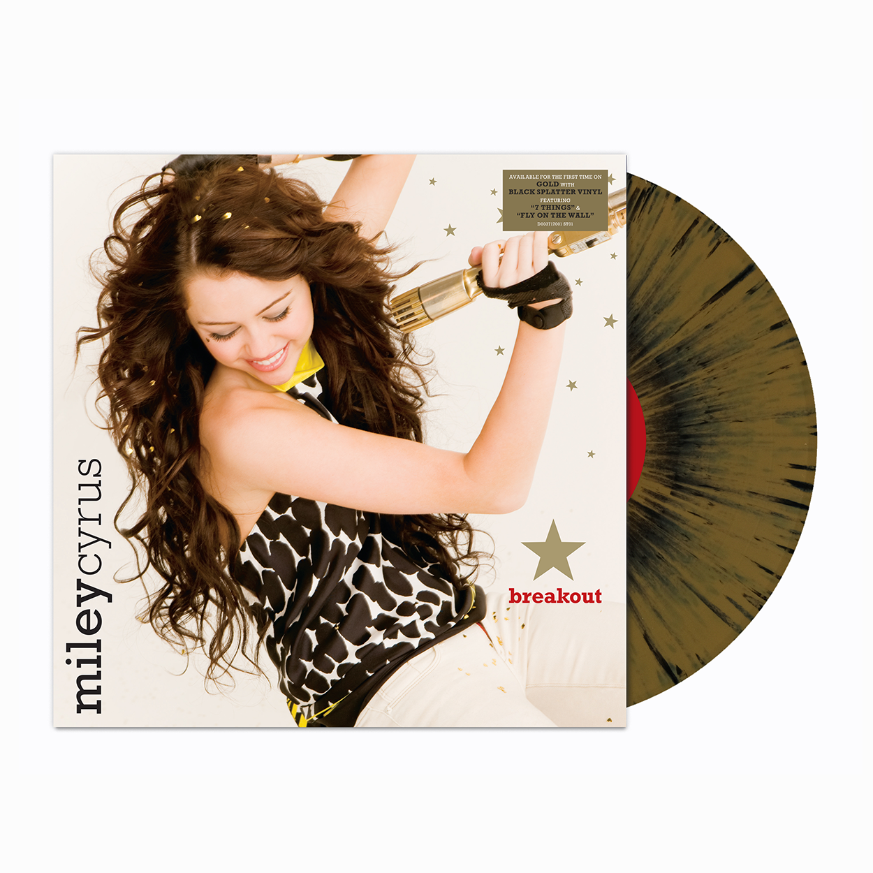 Miley Cyrus - Breakout: Gold & Black Splatter Vinyl LP