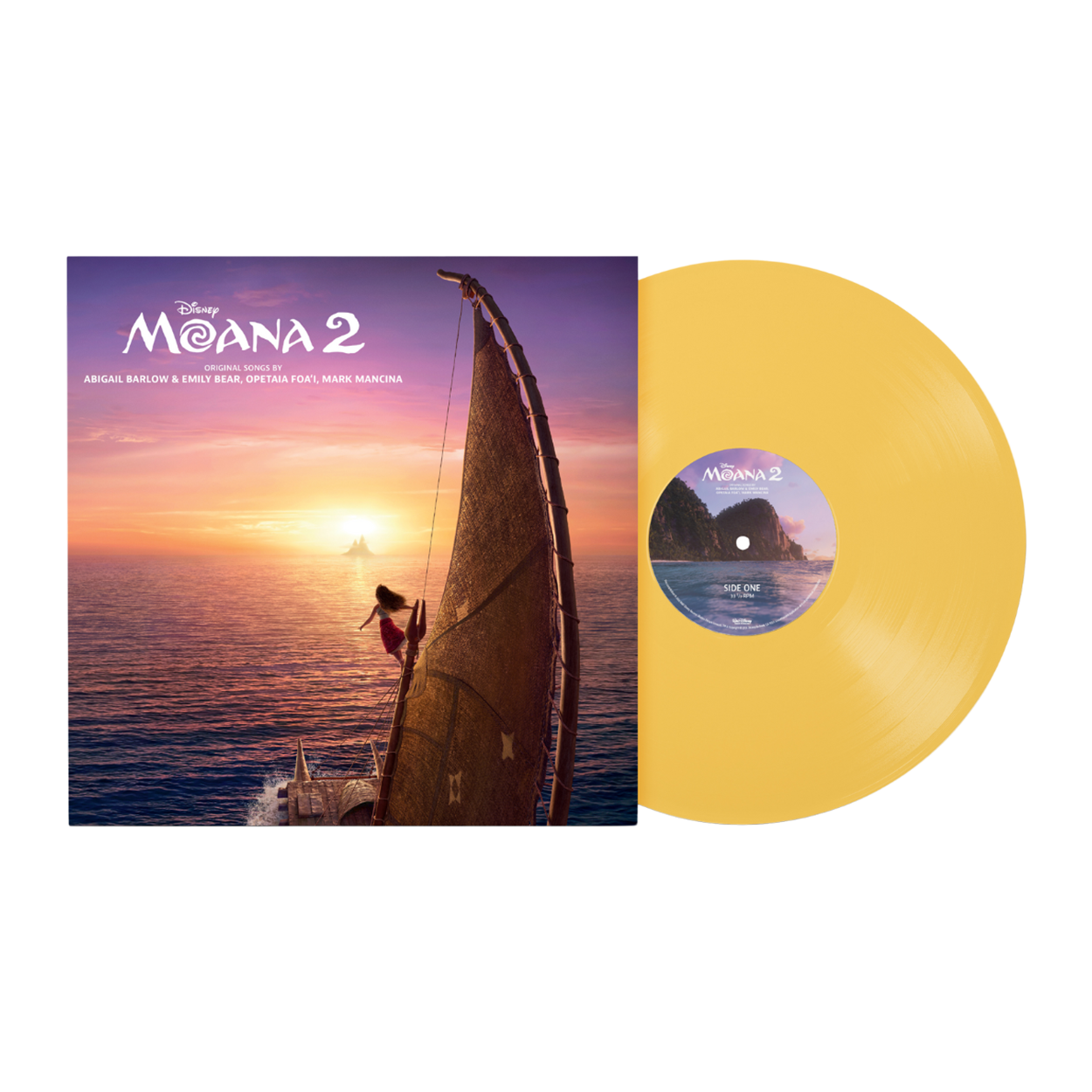 Auli'i Cravalho, Dwayne Johnson - Moana 2: Sunset Yellow Vinyl LP