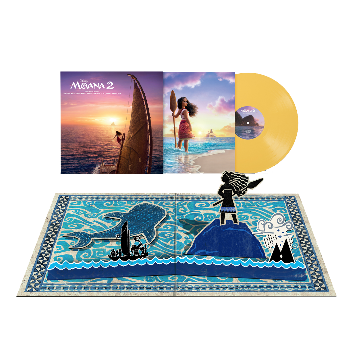 Auli'i Cravalho, Dwayne Johnson - Moana 2: Sunset Yellow Vinyl LP